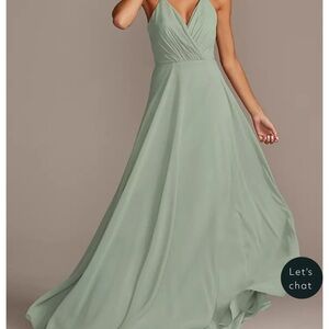 Elegant Eucalyptus Bridesmaid Maxi Dress